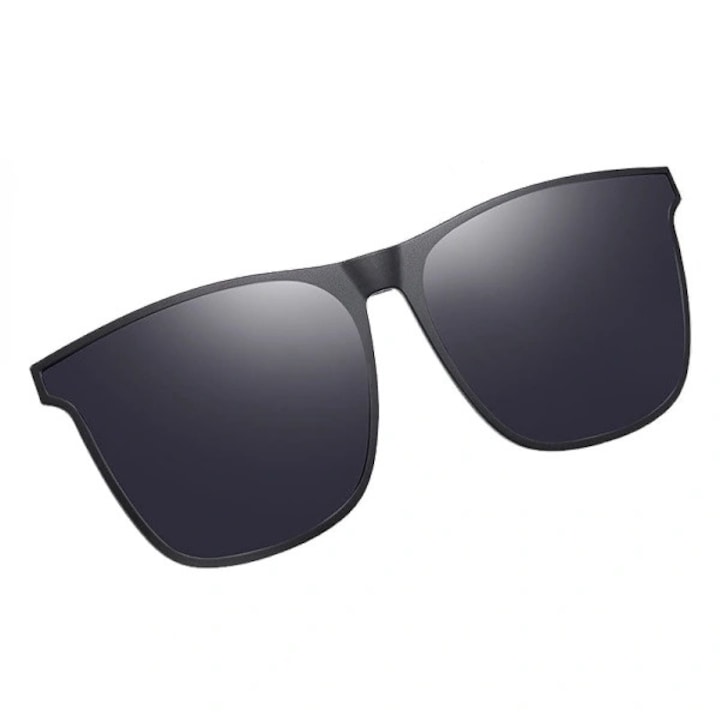 OEM - Ochelari de soare clip-on  polarizati  anti-reflexie  negru  142x61x55mm