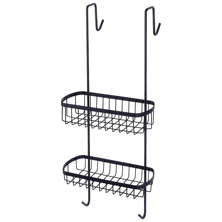 Rafta Pentru Dus  Vilde  22x19x54.5 cm  Suspendata  Solida  Realizata Din Metal Vopsit Electrostatic  Montaj Usor  Fara Invazie  Destinata Pentru Suspendare Pe Sticla Cabinei De Dus  Calitate Inalta A Materialelor  Negru