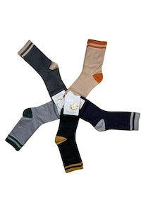 Dacali - Set 5 perechi sosete barbati din angora AU  marimea 40-44  multicolor