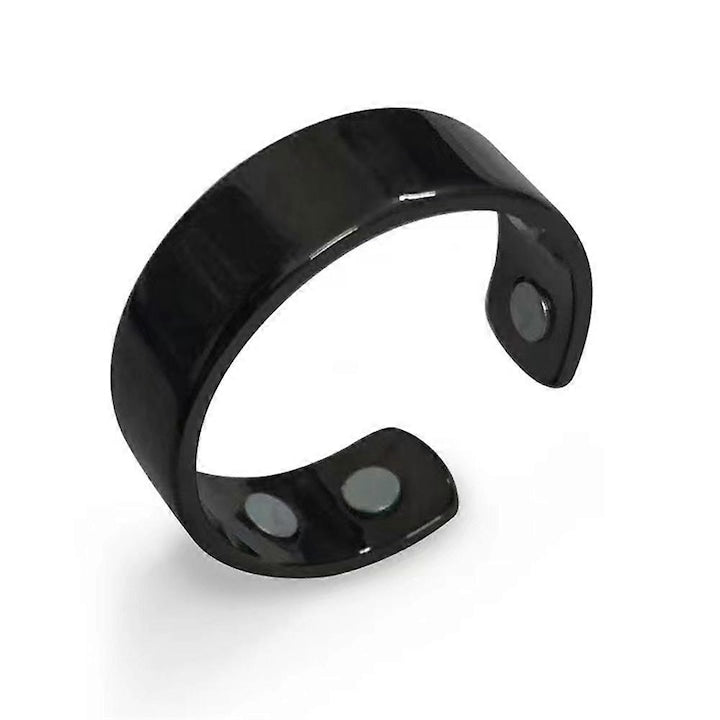 Inel magnetic ajustabil  negru  bijuterii pentru femei