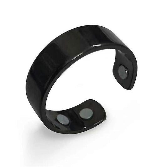 Inel magnetic ajustabil  negru  bijuterii pentru femei