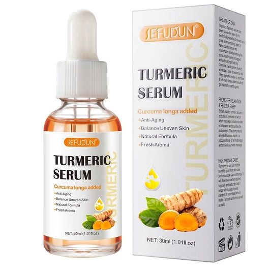 Ser corector pete intunecate cu turmeric  Sefudun  30 ml  hidratant  anti-imbatranire  pentru fata si corp
