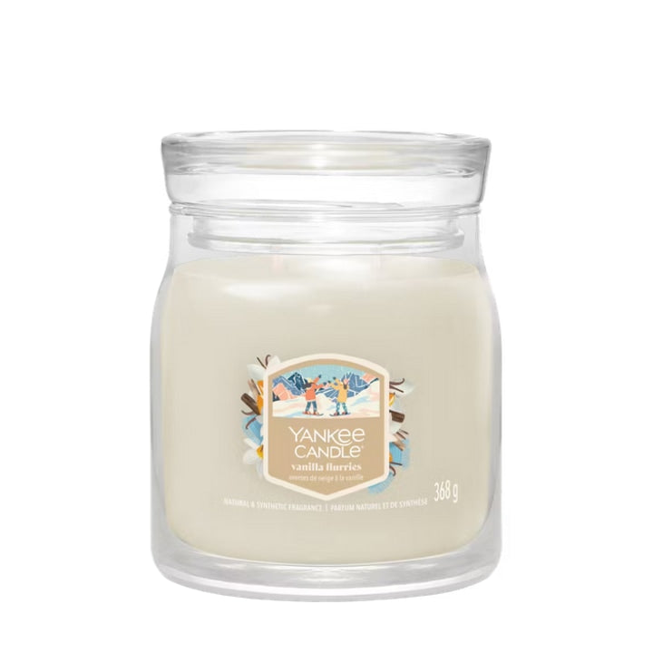 Lumanare medie Yankee Candle Vanilla Flurries  vanilie  ambra  1x10cm