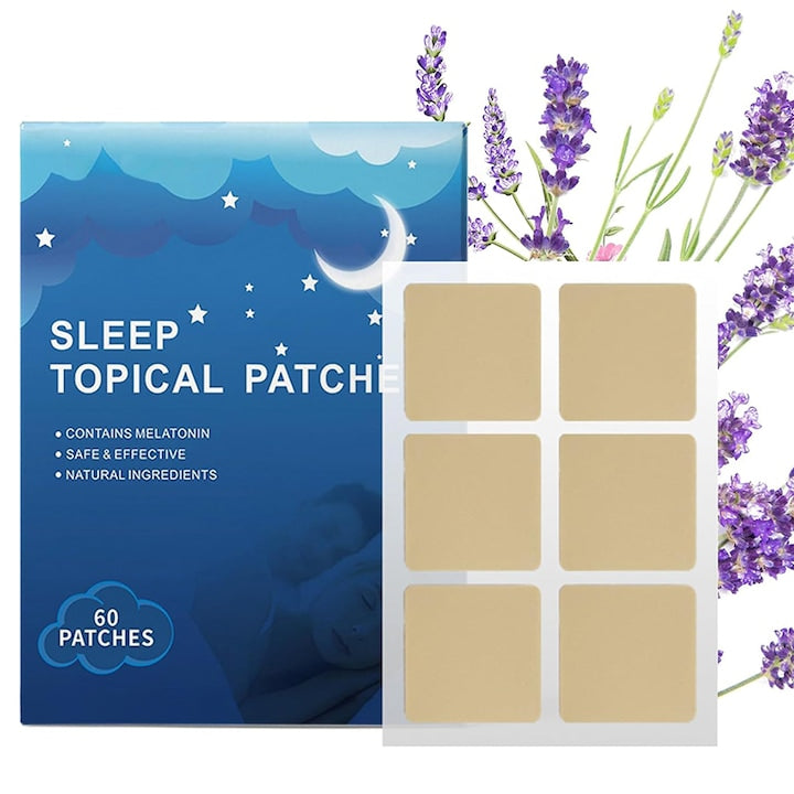 Plasturi pentru somn  Chucai  60 buc  extracte naturale  efect relaxant  3x3 cm  pentru adulti