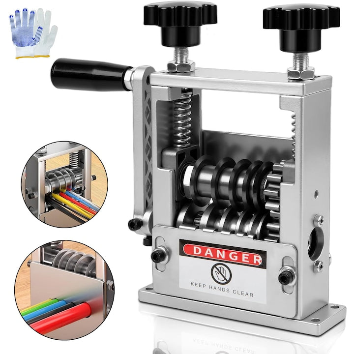 6-Channel Wire Stripping Machine 5 Blades Silver Compact Size