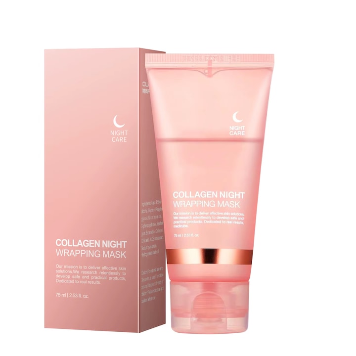 Masca de Noapte cu Colagen – Collagen Night Wrapping Mask – Hidratare Intensa  Fermitate & Regenerare in Timpul Somnului