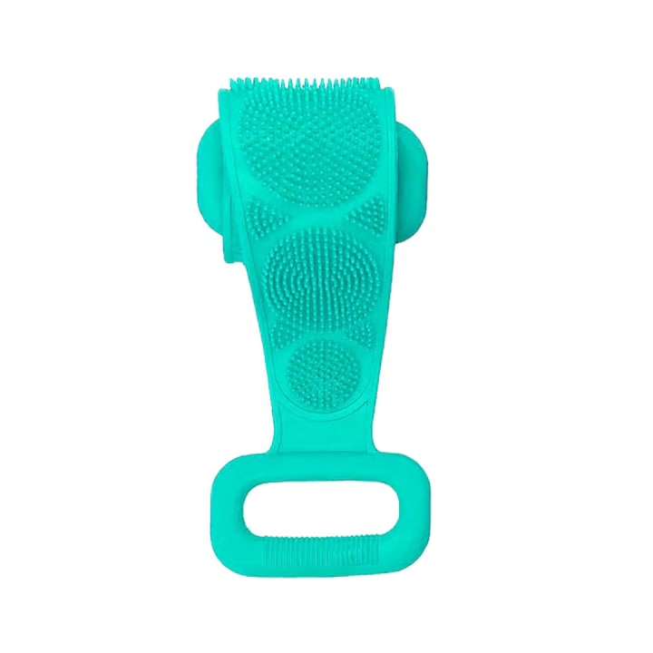 Perie de spalare pentru spate  perie de corp din silicon de 70 cm pentru exfoliere  revitalizarea pielii  experienta de masaj  perie de dus pentru barbati  femei  copii si varstnici  1 buc (verde)