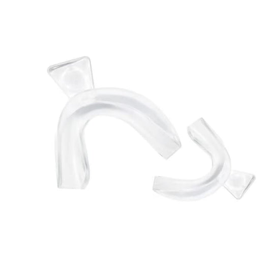 Set 2 gutiere transparenta si adaptabila pentru relaxarea maxilarului  impotriva scrasnitului din dinti