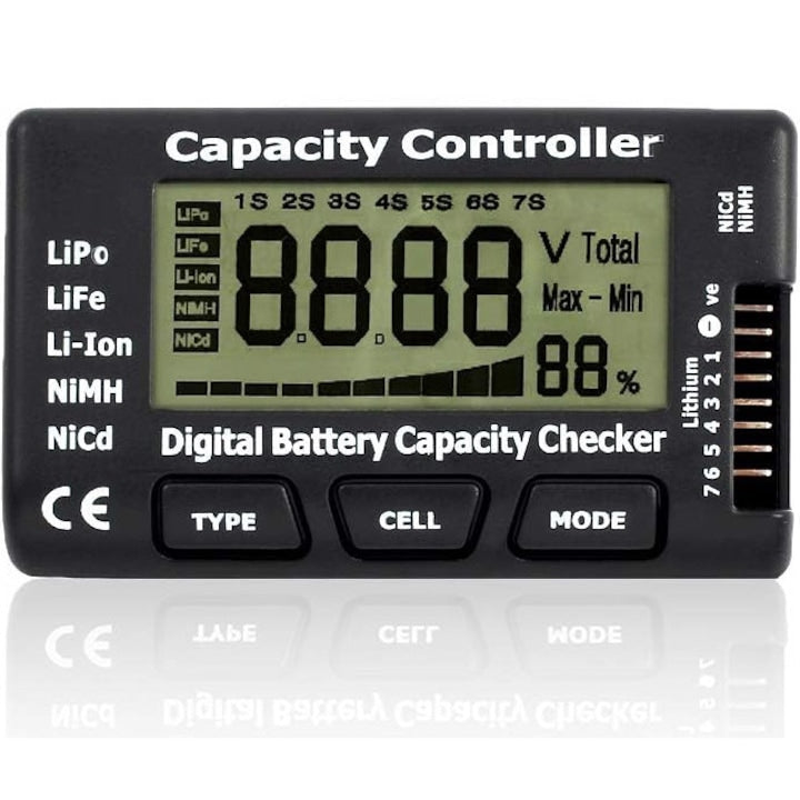 Tester baterie  LiPo/NiMH/Li-Ion  Negru