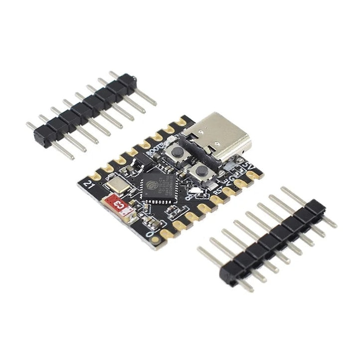 Placa dezvoltare ESP32 C3 Mini Wifi BT  procesor RISC-V 32 biti  dimensiune 22  52x18mm