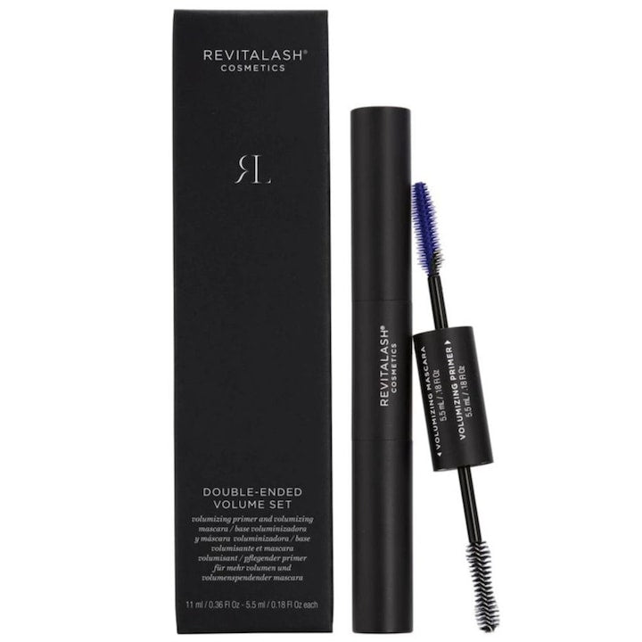 Rimel cu doua faze cu volum dublu RevitaLash Umbra: Negru 11 + 5.5