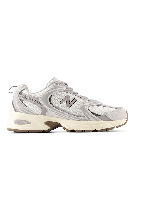 New Balance - Pantofi sport 530 cu insertii din material textil  Alb/Lila pal 12 rate cu 0% dobândă