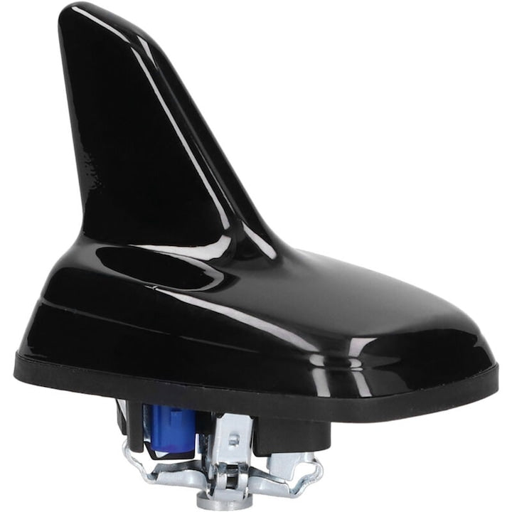 Antena auto tip aripa de rechin  neagra lucioasa  ABS + metal  pentru imbunatatirea receptiei GPS si GSM  compatibila cu Seat Ateca  Karoq  Kodiaq  Octavia 5E  Superb NP