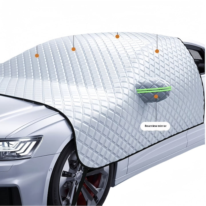 Omelivon® Parasolar auto  argintiu  230x140cm  protectie impotriva inghetului si soarelui。
