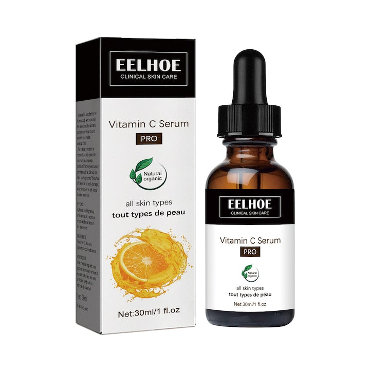 Ser antirid cu vitamina C  30 ml  ser antirid cu acid hialuronic  reduce liniile fine  intareste  hidrateaza si lumineaza  kit facial