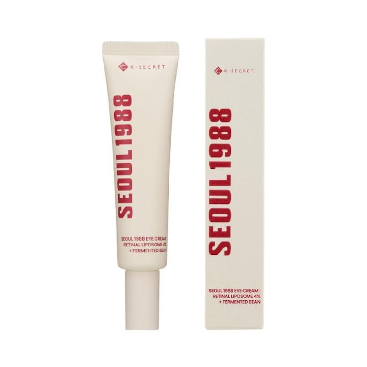Crema de ochi  SEOUL 1988 Eye Cream : Retinal Liposome 4% + Fermented Bean  KSECRET  Anti-imbatranire  iluminare  ingrijirea porilor  imbunatatirea texturii pielii  potrivit pentru toate tipurile de piele.30 ml