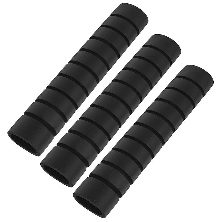 Set 3 mansete pentru bara de tractiuni  neopren  negru  21.50x3.50x3.50cm