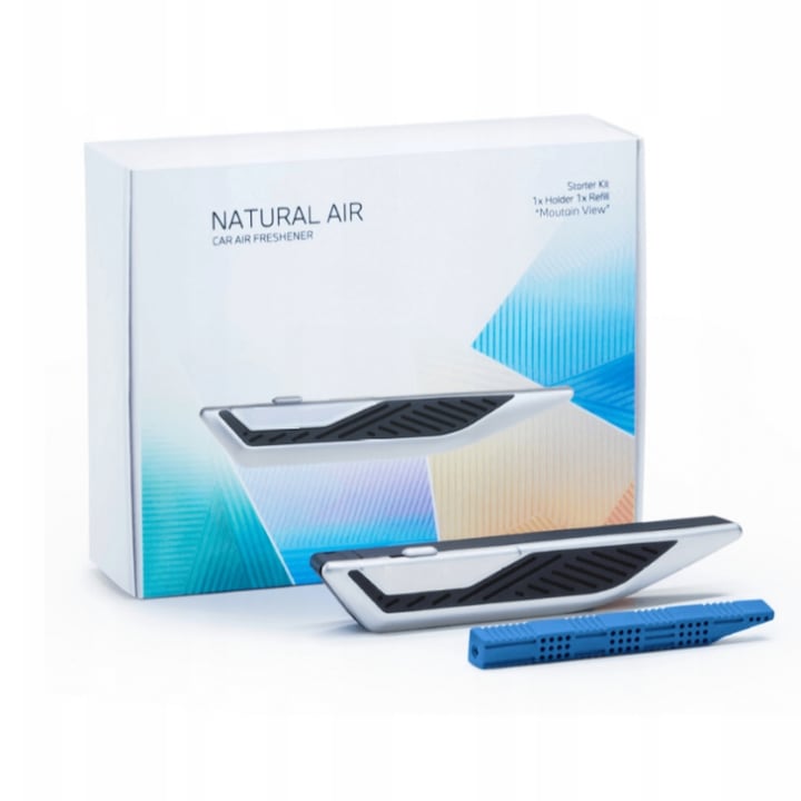 Difuzor de parfum  compatibil cu toate modelele BMW  tip priza de aer  suport reglabil  AjieQaQ  betisoare parfumate Mountain View  aer proaspat  note de citrice  intensitate a parfumului reglabila
