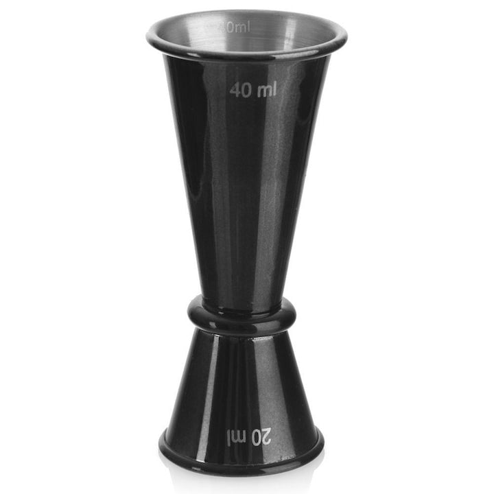 Pahar De Masurare  Orion  4.5x10 cm  20/40 ml  Otel Inoxidabil  Dublu Fata  Masurare 20 Si 40 ml  Potrivit Pentru Spalare In Masina De Spalat Vase  Negru