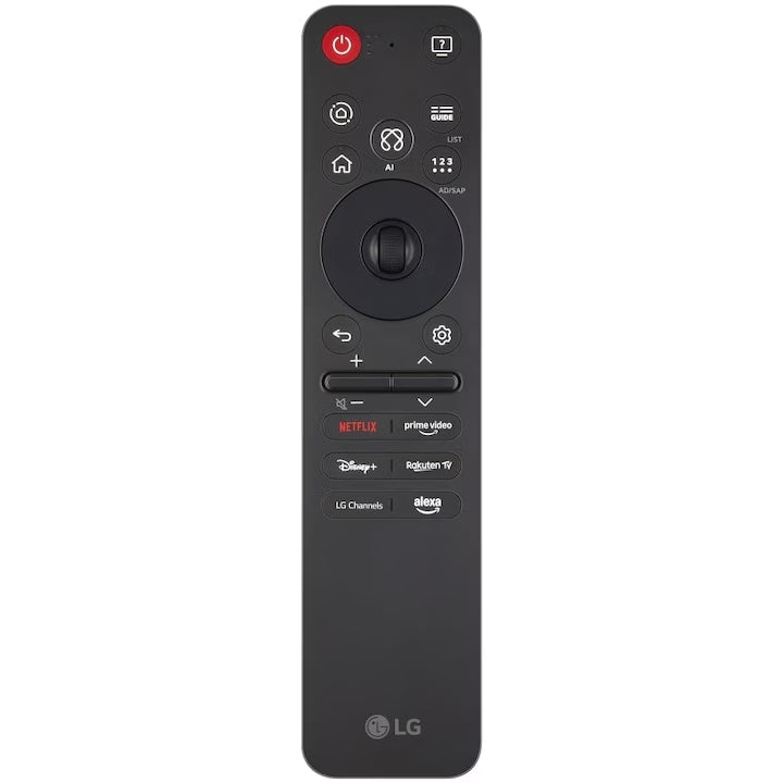 Pentru Smart TV compatibil cu LG: telecomanda neagra MR25GA cu comanda vocala si cursor