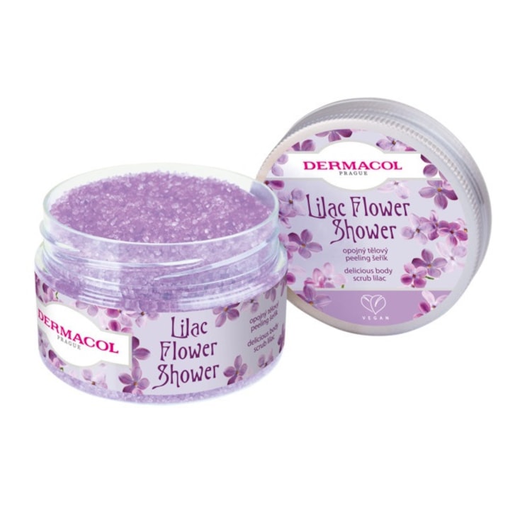 Scrub de corp  Dermacol  Parfum de Liliac  200g