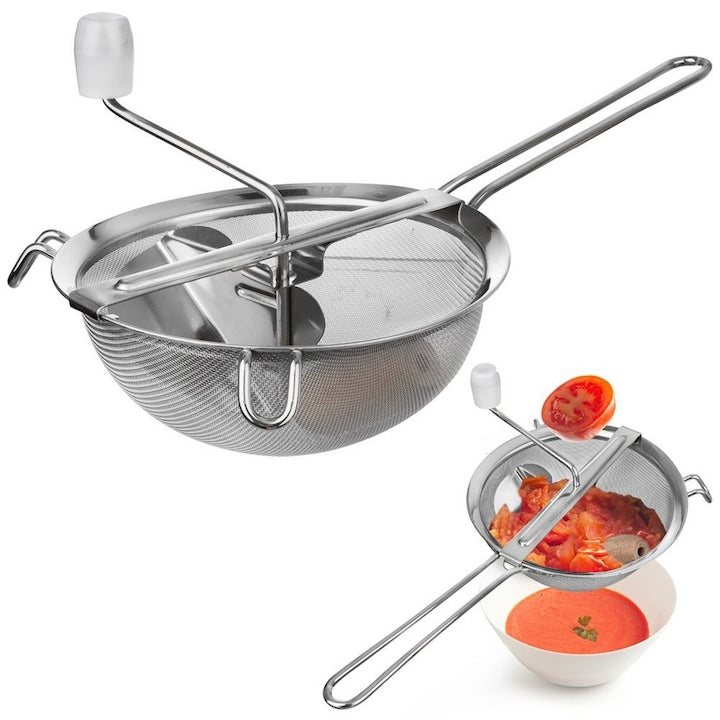 Razatoare Pentru Legume Si Fructe  Orion  39x22x16 cm  Material Otel Inoxidabil  Lemn  Plastic  Diametru 19 cm  Lungime Maner 18.5 cm  Multicolor