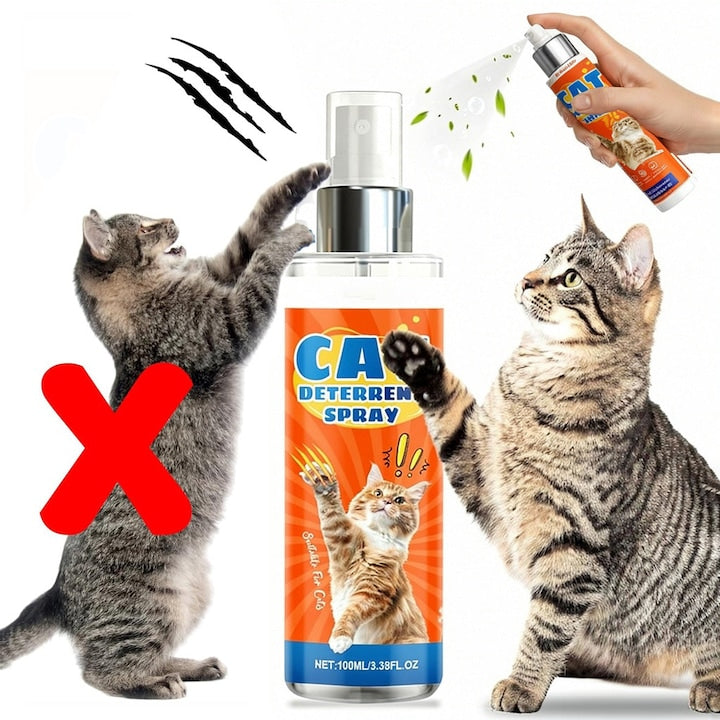 Spray repelent pentru pisici  Fain Mioritic®  formula sigura pentru animale de companie  spray pentru dresaj in interior si exterior  mobilier anti-zgarieturi  canapele  covoare si perdele  100ml