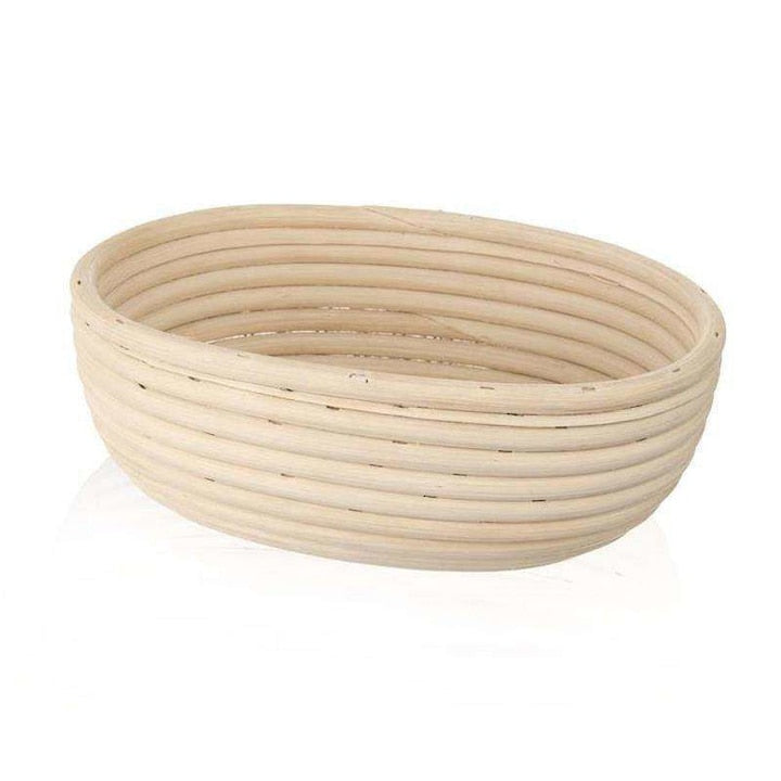 Cos Pentru Dospit Aluat De Paine  Orion  1 kg  24x18.5x9 cm  Bej  Fabricat Din Ratan Natural  Motiv Cu Inima  Destinat Pentru Dospit Aluatului De Paine  Poate Fi Folosit Pentru Pastrarea Aluatului
