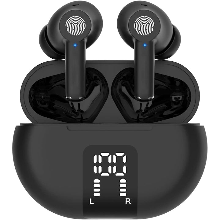 Smart headphones with real-time two-way translation, Walalla noise cancellation, touch control mode, online voice translation for 144 languages, Bluetooth and APP support, compatible with iOS and Android systems