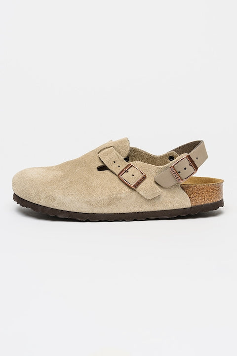 Birkenstock - Tokyo II Suede Clogs Light Taupe 38 12 interest-free installments