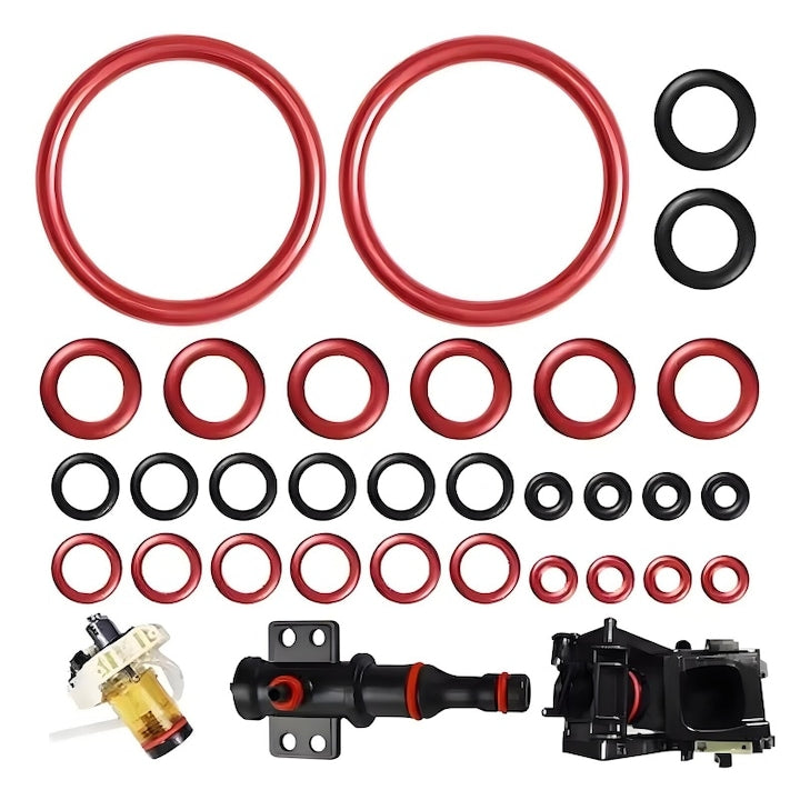 Set 40 garnituri aparat de cafea  pentru intretinere aparat cafea  compatibim cu Philips/Saeco/Odea/Talea/Spider/Gaggia  dimensiuni multiple  Rezistent la Temperaturi  Silicon  Multicolor