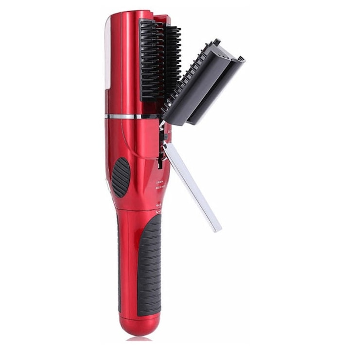 Trimmer pentru varfuri despicate fara fir  30x12x8cm  Rosu/Negru