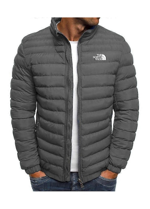 OEM - Autumn Winter Men's Cotton Down Jacket High Quality Soft Men's Down Jackets Leisure Wear Male Coat S grey 12 installments with 0% interest