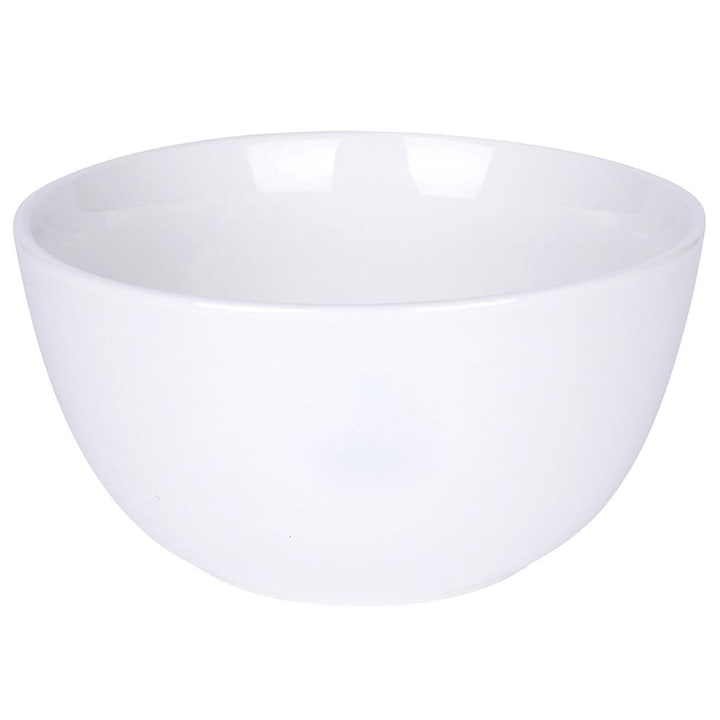 Bol Din Portelan  Vilde  950 ml  16x8 cm  Portelan  Usor De Curatat  Universal  Design Modern  Material De Inalta Calitate  Materiale De Inalta Calitate  Alb