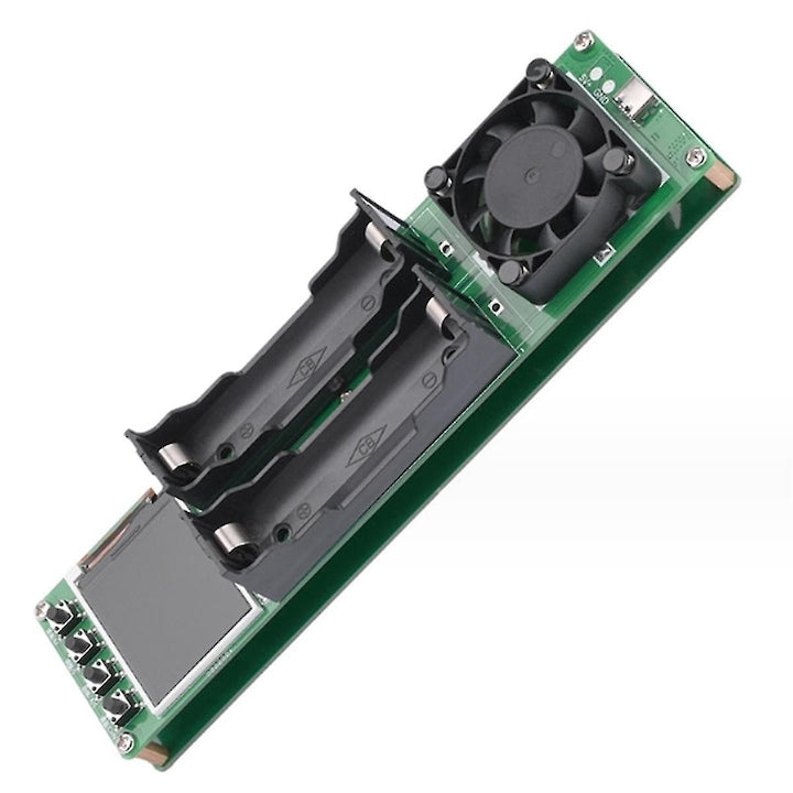 Tester baterii 2X 18650 pentru masurarea capacitatii si rezistentei interne  echipat cu port USB-C  moduri de operare Auto  Discharge  Charging  Alimentare USB 5V