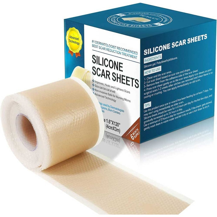 Rola Premium din Silicon Medical pentru Cicatrici  Reutilizabil  Tehnologie Avansata  4 cm x 3 m