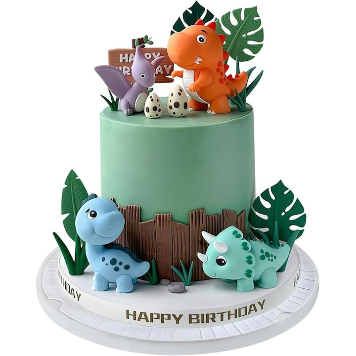 Topper pentru tort cu dinozaur  decoratiuni pentru tort La multi ani  pentru decoratiuni pentru petrecerea de aniversare  petrecere cu tematica animale de safari  Accesoriu tort