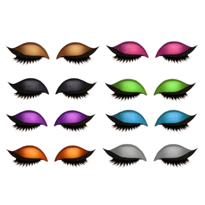 Eyeshadow stickers, eight colors, perfect for lazy people