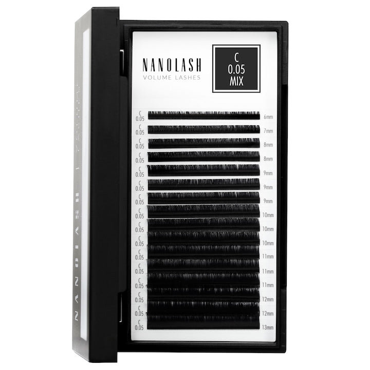 Gene artificiale  Nanolash  pentru extensie folosind metoda volumului  0.05  rasucire C  6-13 mm