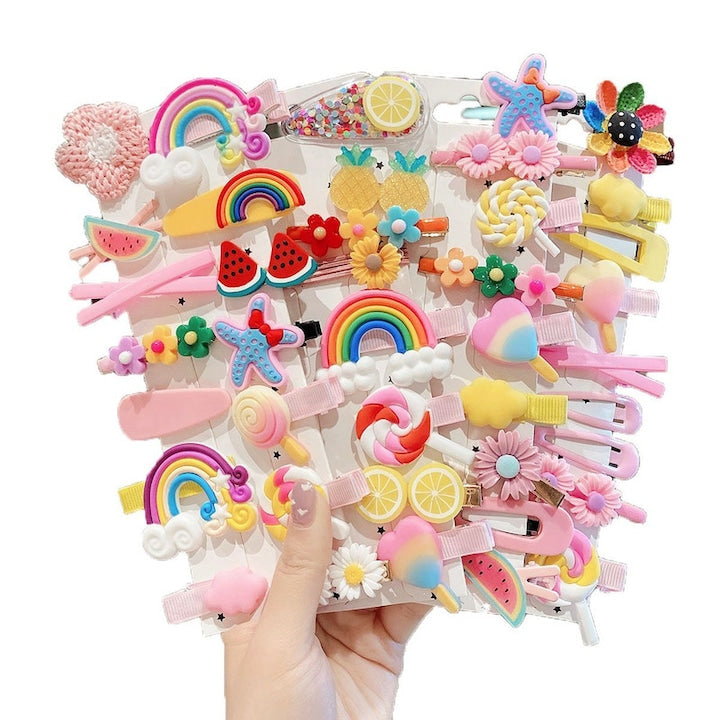 56 ZOUN Kids' Hair Clips, Girls' Hair Accessories, Cute Style, Multiple Styles, Multi-color