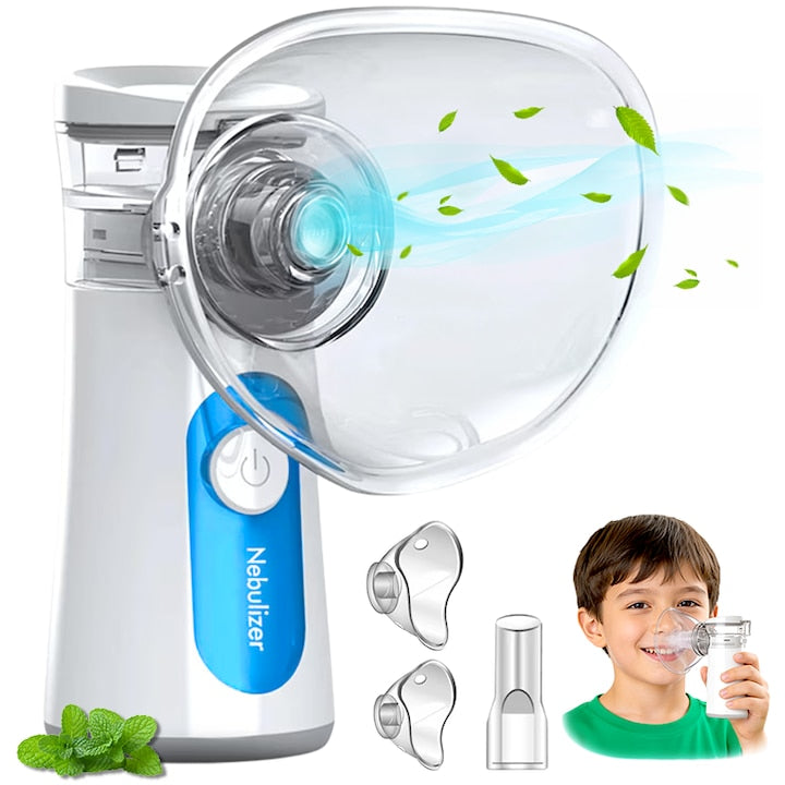 Aparat Aerosoli Gemevo® CARE Nebulizator portabil ultrasonic  Tehnologie Mesh  0.4ml/min  Silentios  Culoare Alb