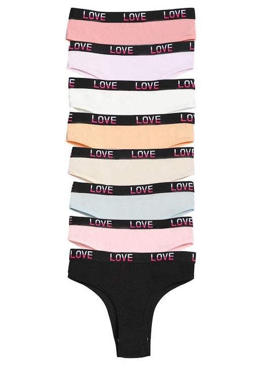 OEM - Set lenjerie intima dama V-thong multicolor  Multicolor