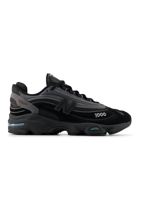 New Balance - Pantofi sport 1000 unisex din plasa cu garnituri din piele ecologica  Negru 12 rate cu 0% dobândă