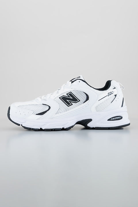New Balance - Logo Mesh Sport Shoes White Black 8.5 12 interest-free installments