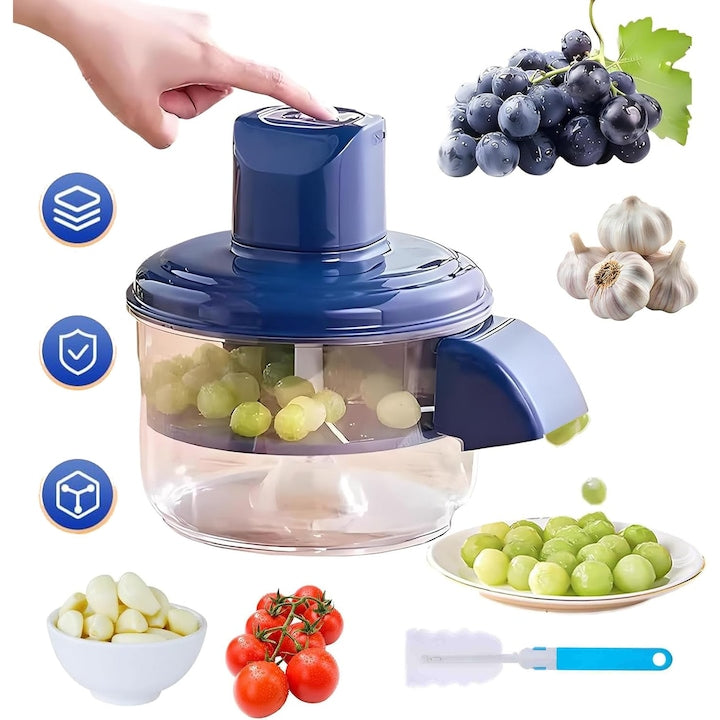 Electric Grape and Garlic Peeler Electric Small Fruit Peelers for Tomatoes and Cherries Automatic Multifunctional Fruit Peeling Machine USB Rechargeable