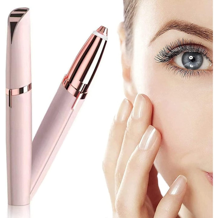 Aparat de tuns sprancene  epilator sprancene  epilator electric pentru sprancene pentru femei  epilator facial impecabil fara durere cu perie de curatare pentru indepartarea parului de pe sprancene  fata  buze  bikini si brate