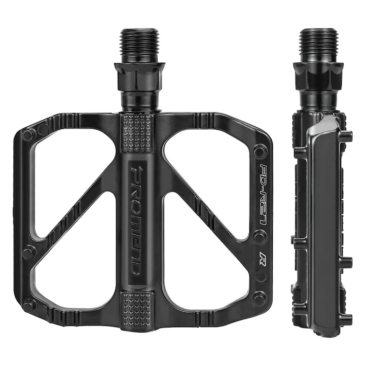 Set 2 pedale pentru biciclete Mountain Bike R27  Promend  Otel  Negru