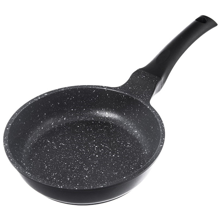 Tigaie Granitica  Orion  Grande  16 cm  Tigaie Din Aluminiu Cu Diametrul De 16 cm  Strat Antiaderent Granit Pfluon  Potrivita Pentru Toate Plitele Si Pentru Masina De Spalat Vase  Maner Confortabil  Care Nu Se Incalzeste  Negru