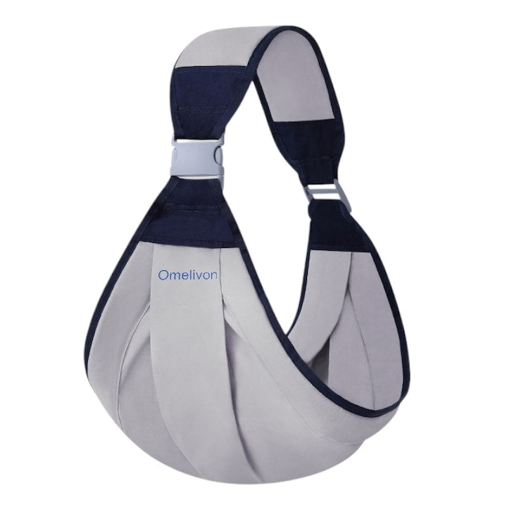 Marsupiu ajustabil pentru bebelusi  gri  7-45 lbs  din bumbac si nylon  pentru 0-2 ani