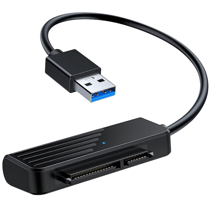 Adaptor USB 3.0 la SATA  pentru 2.5'' SATA HDD/SSD  sundiguer  Negru